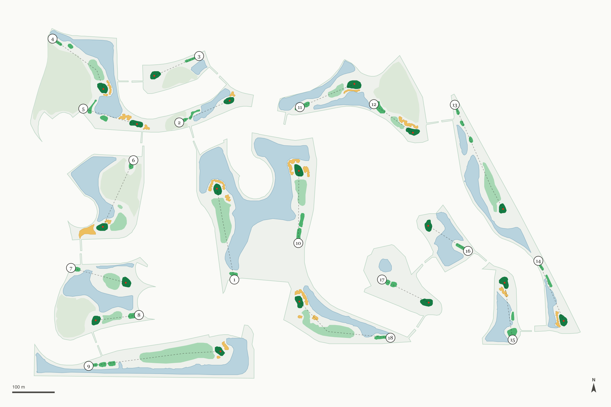 Map of Kings Gate Golf Club