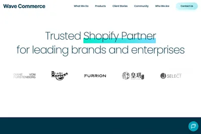 Screenshot of the Wave Commerce HK homepage