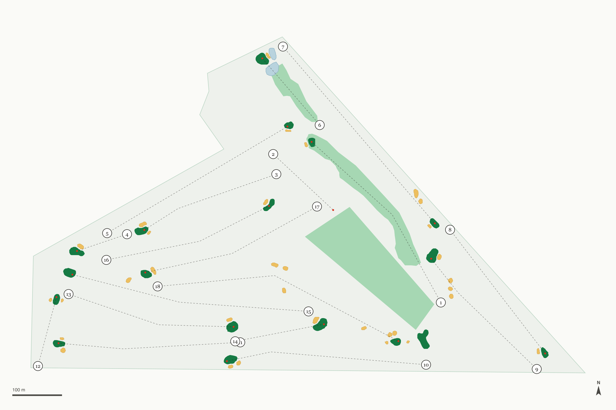 Map of Osceola Municipal Golf Course