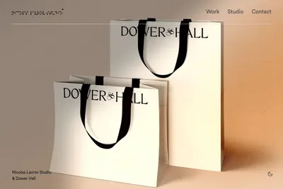 Screenshot of the Nicolas Lavrov Studio homepage