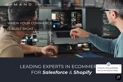 Screenshot of the DemandPDX homepage