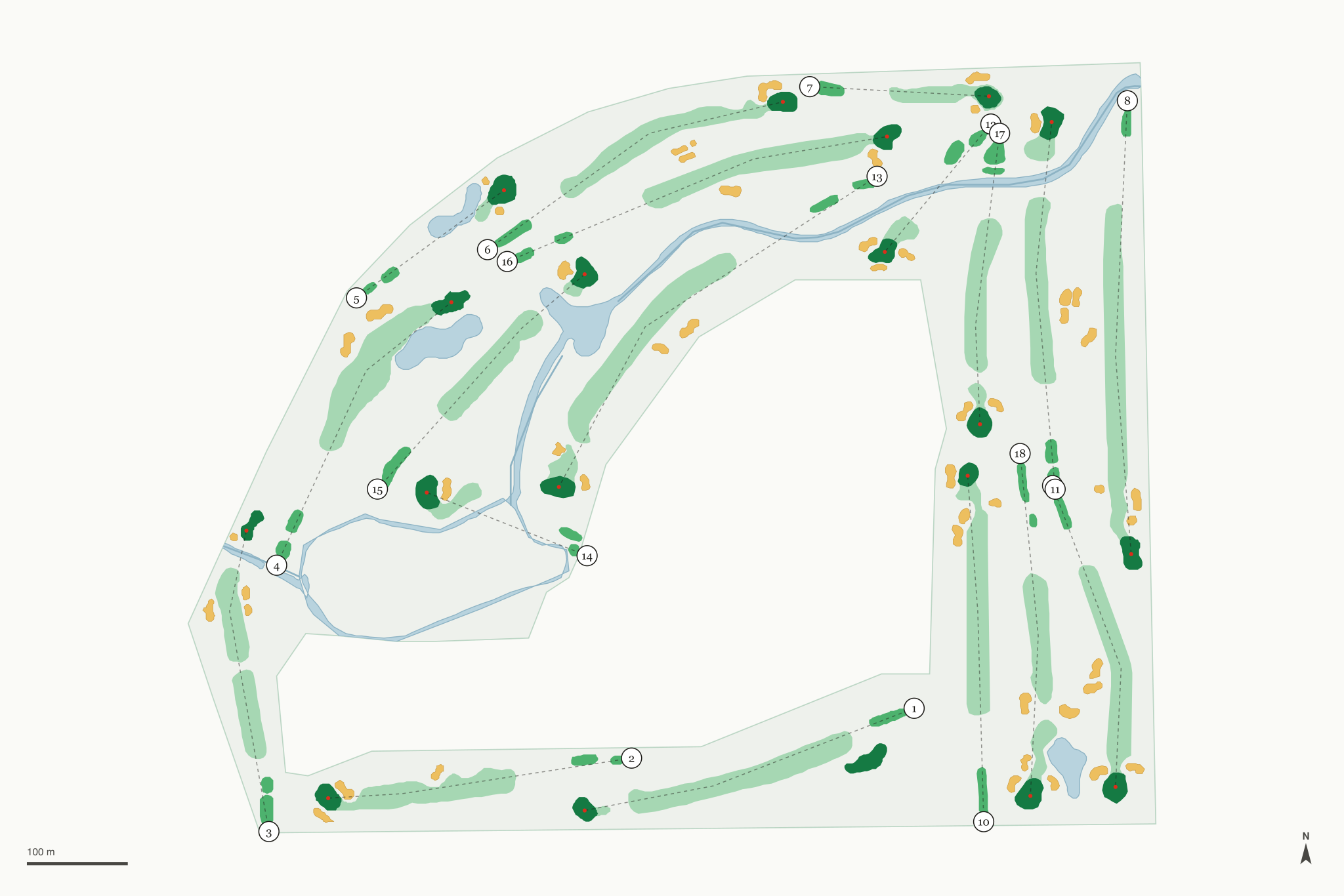 Map of St Clair Shores Golf Club