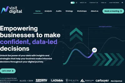 Screenshot of the Visit Digital Ltd homepage