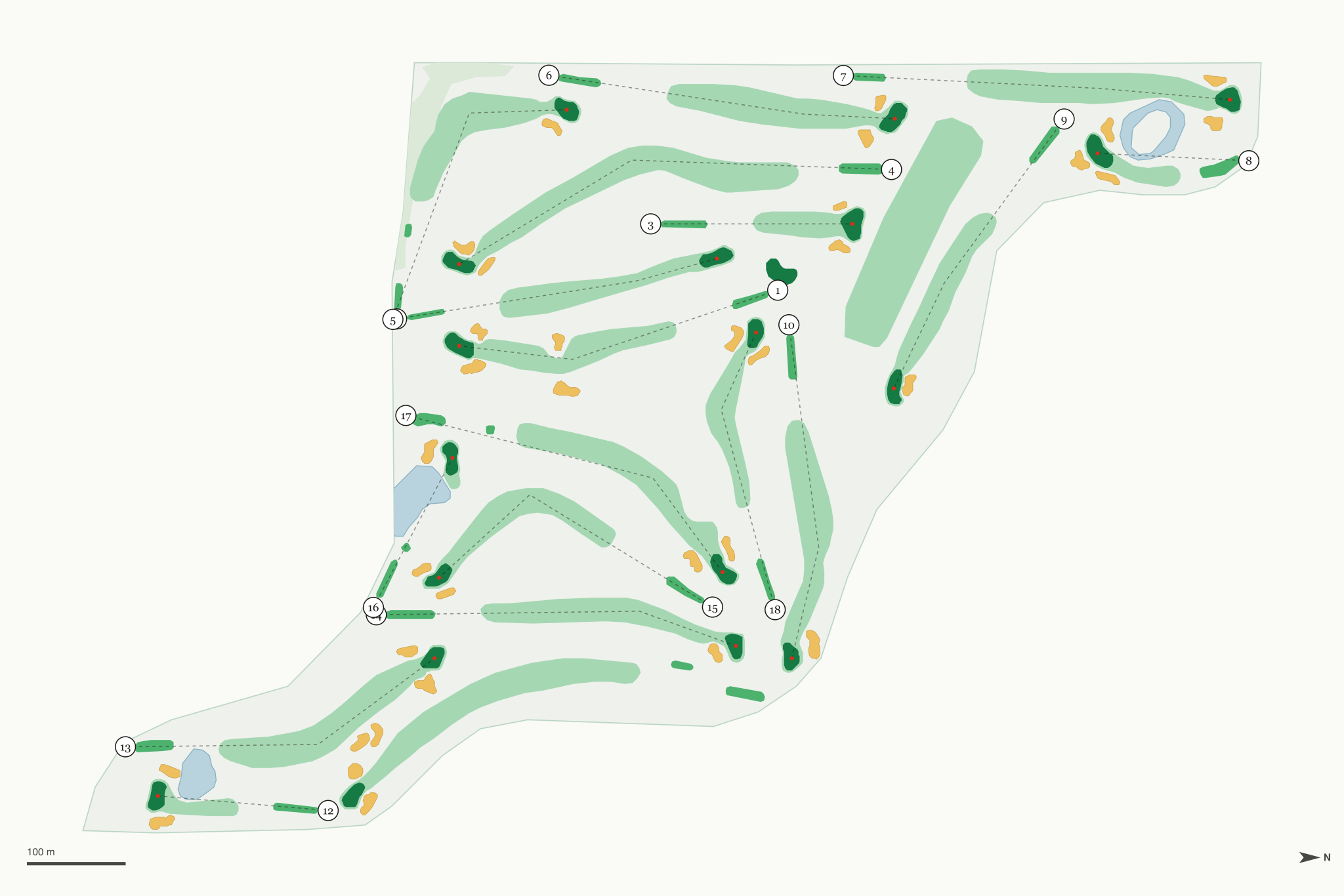Map of Phalen Park Golf Course
