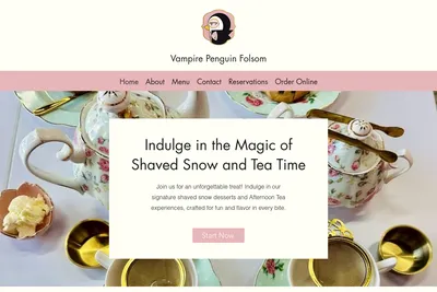 Vampire Penguin Folsom website homepage