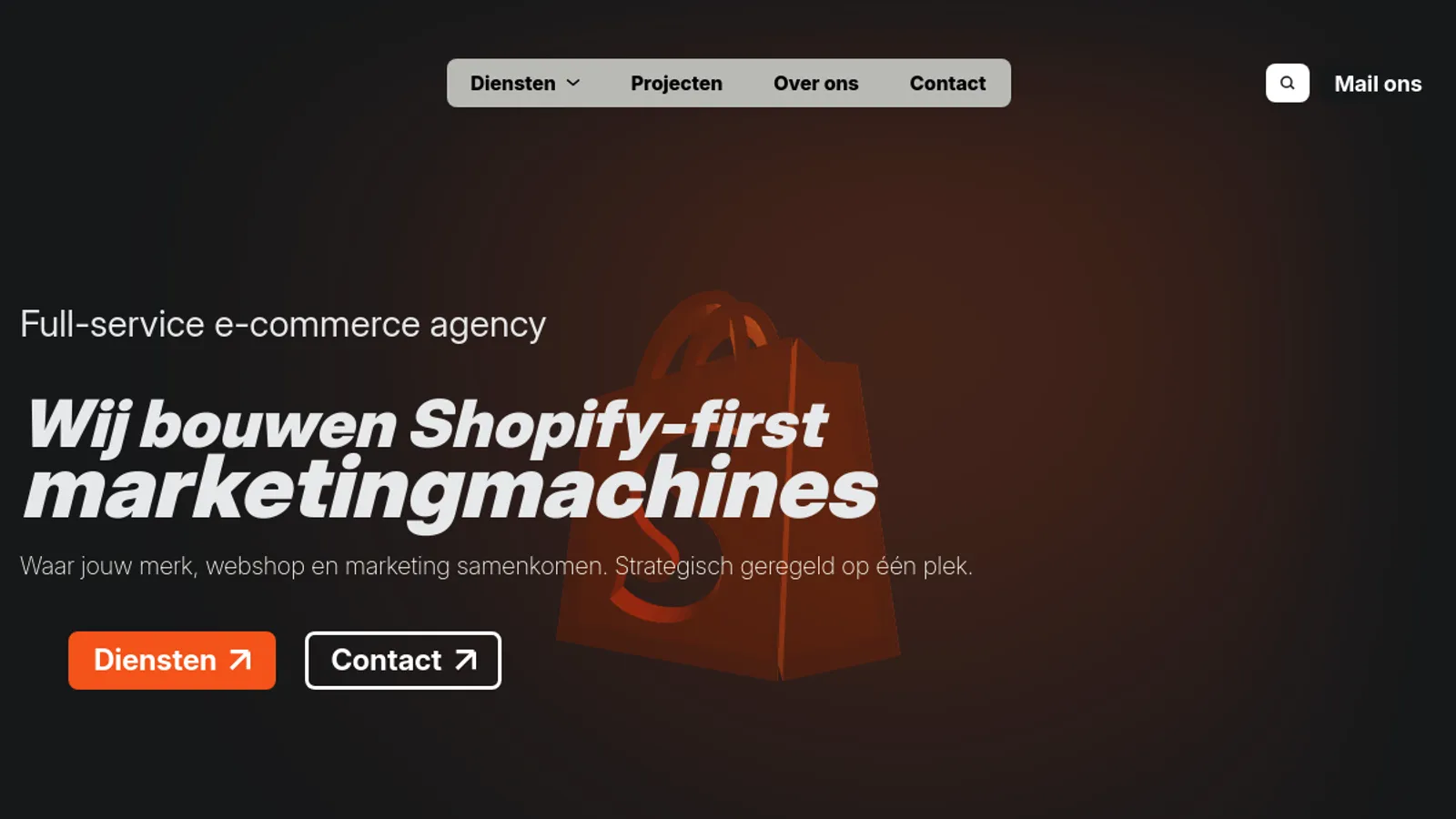 Screenshot of the BrandBrand homepage
