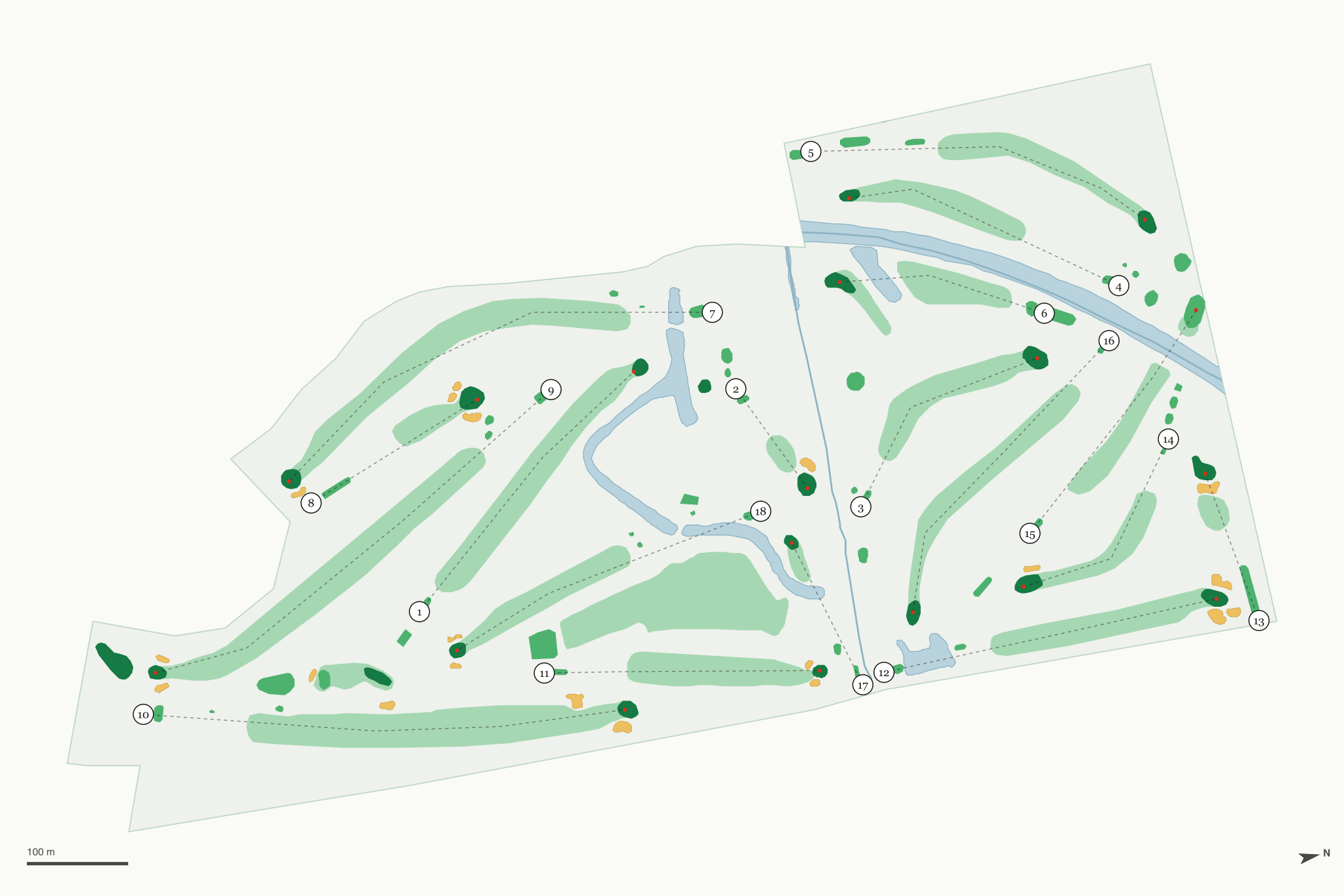 Map of Benson Golf Club