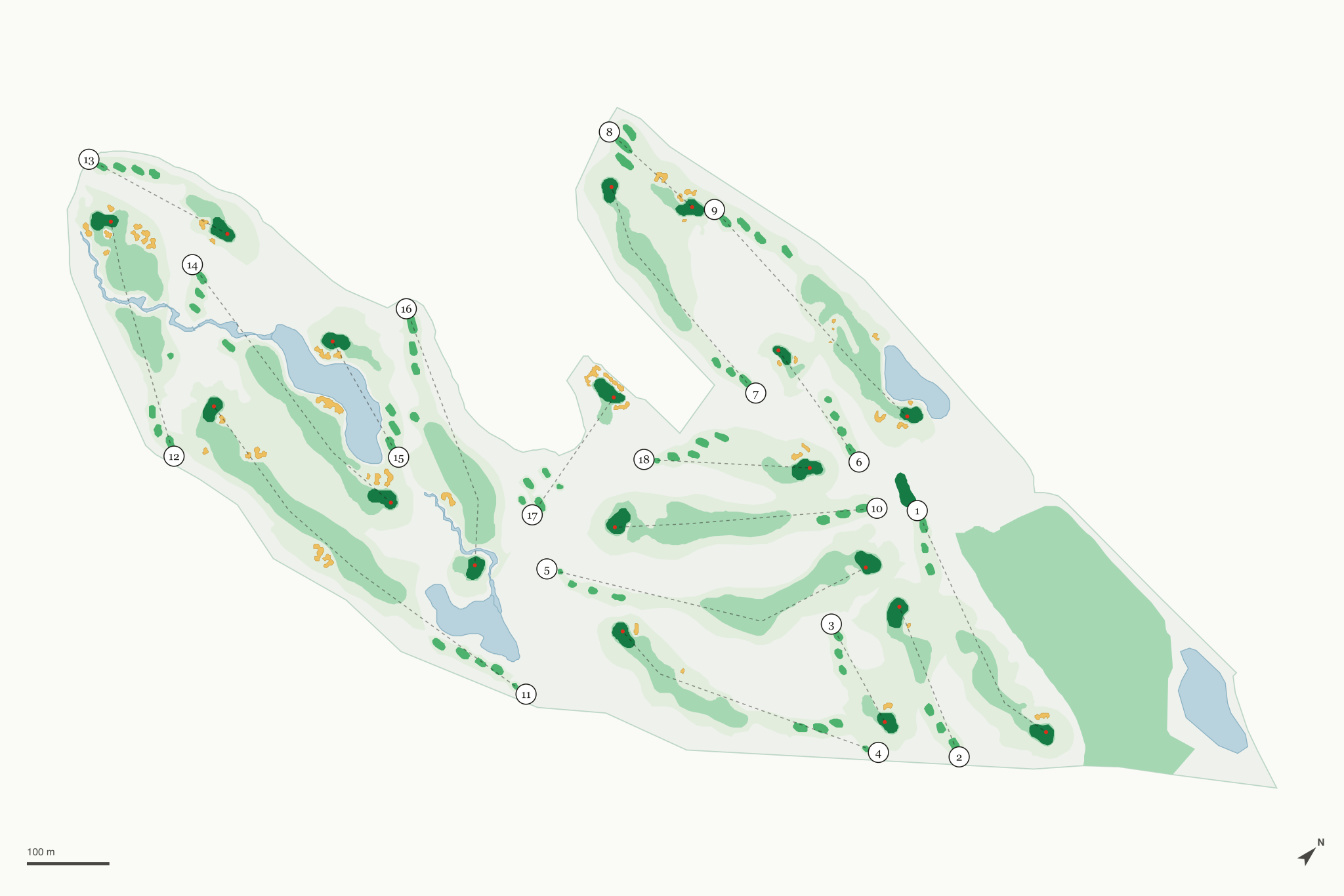 Map of The Homestead Golf Course