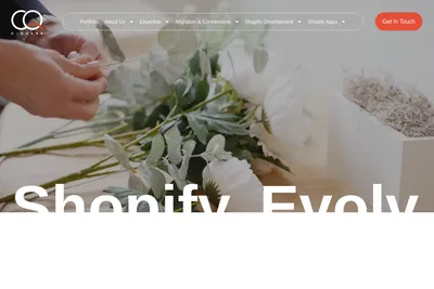 Screenshot of the CQuark homepage