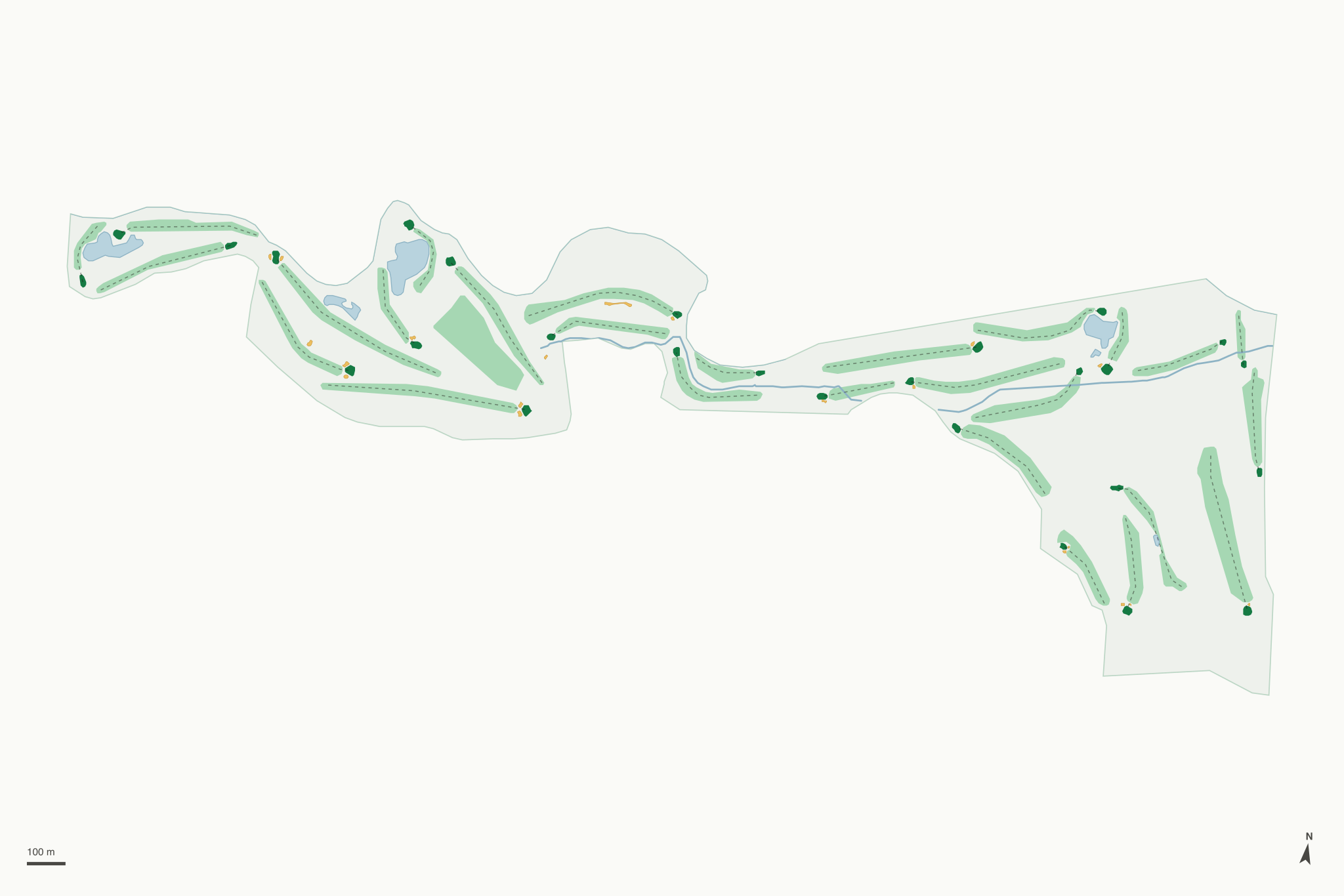 Map of Round Valley Golf Course