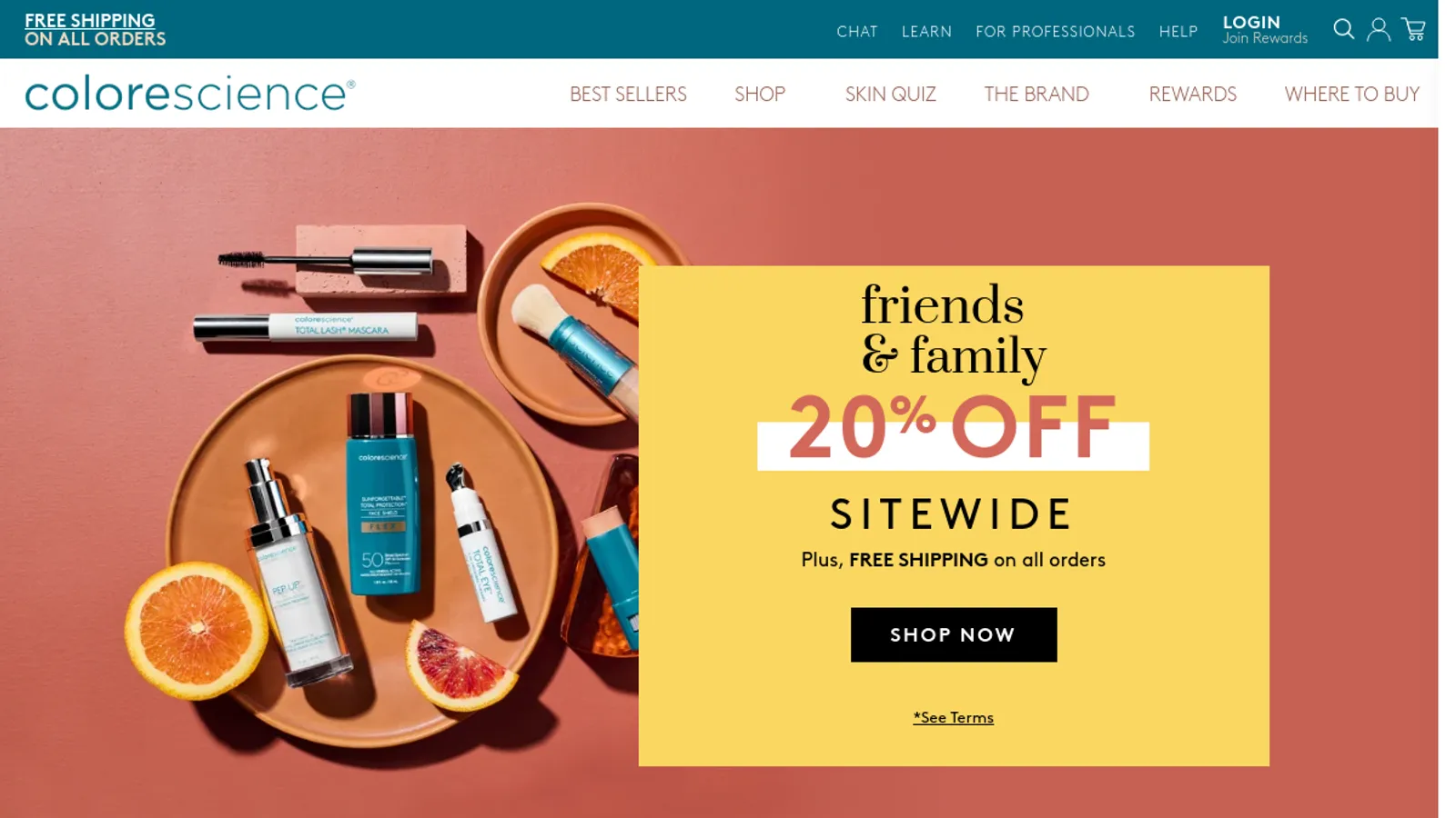 Screenshot of the Dualsided homepage