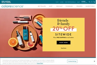 Screenshot of the Dualsided homepage