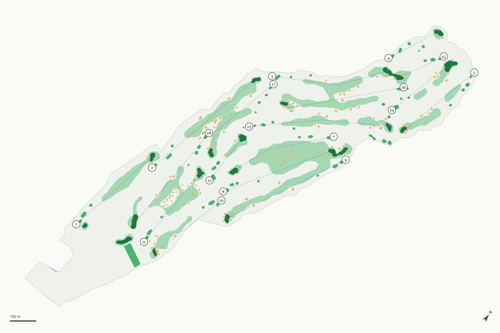 Map of Outlaw at Desert Mountain