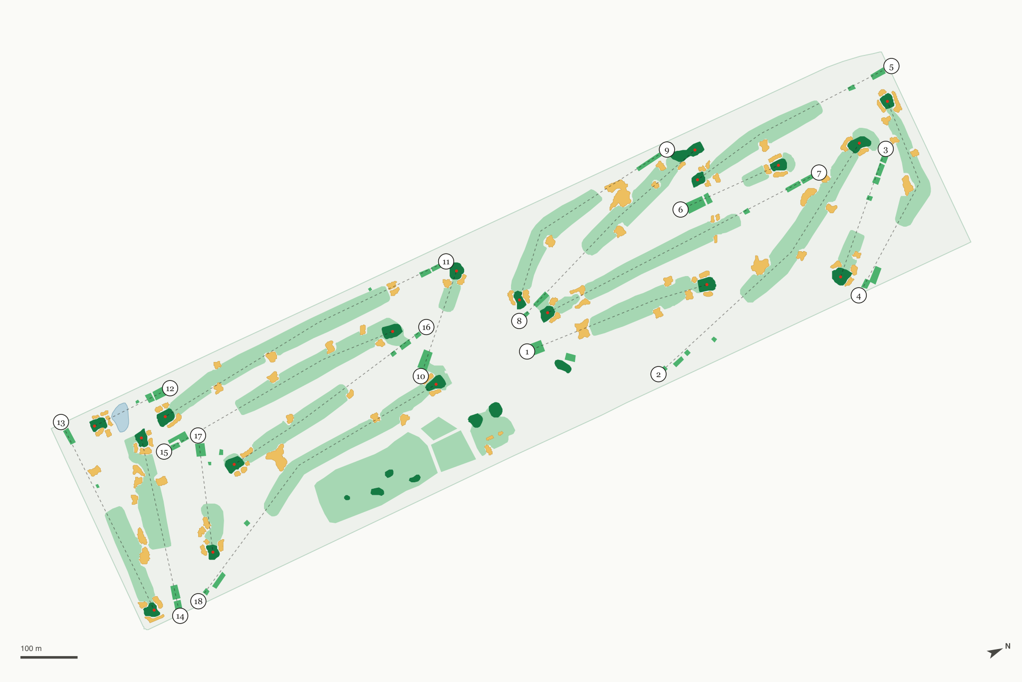 Map of The Beverly Country Club