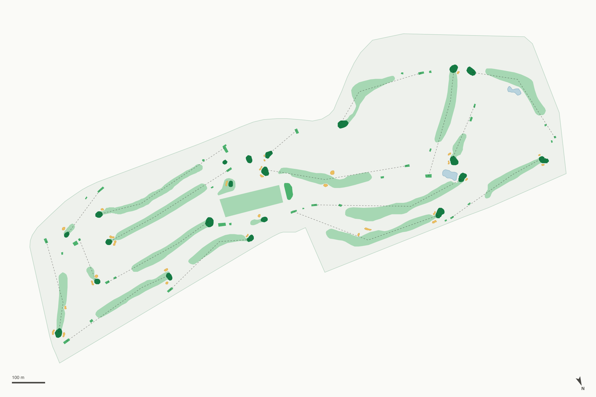 Map of Minnewaska Golf Club