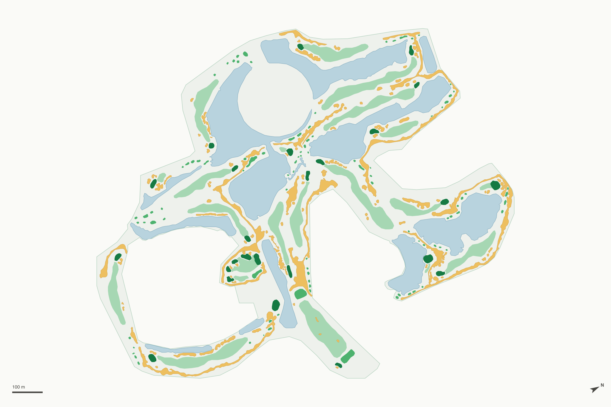 Map of Emerald Dunes Country Club