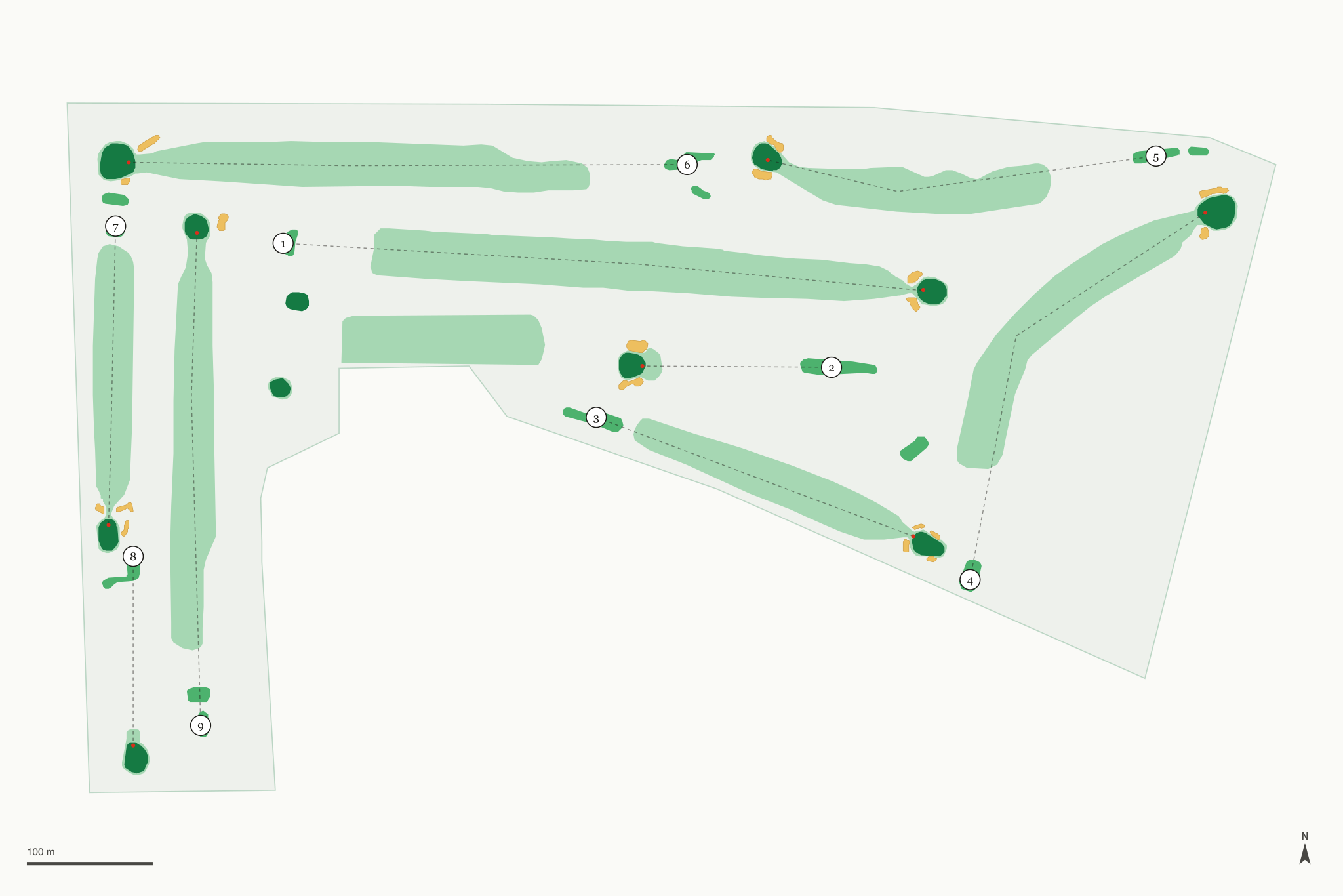 Map of Copper Club Golf Course