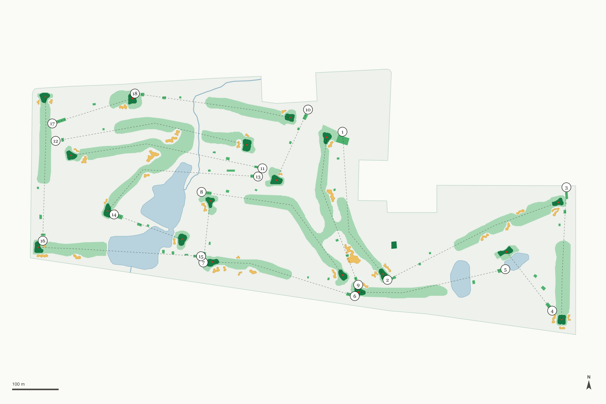 Map of The Bogey Club
