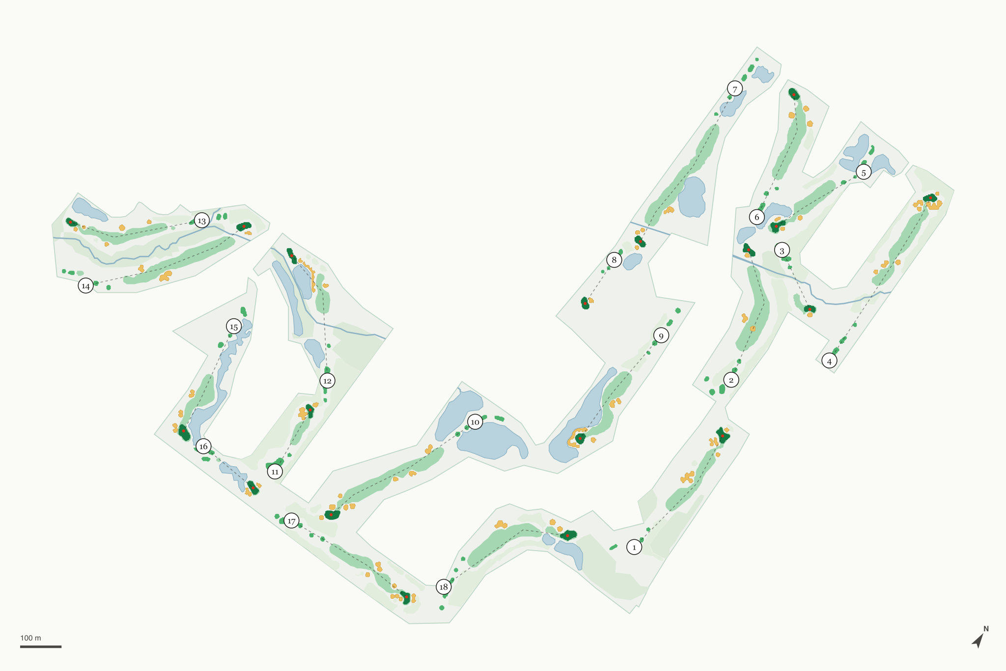 Map of New Albany Links Golf Club