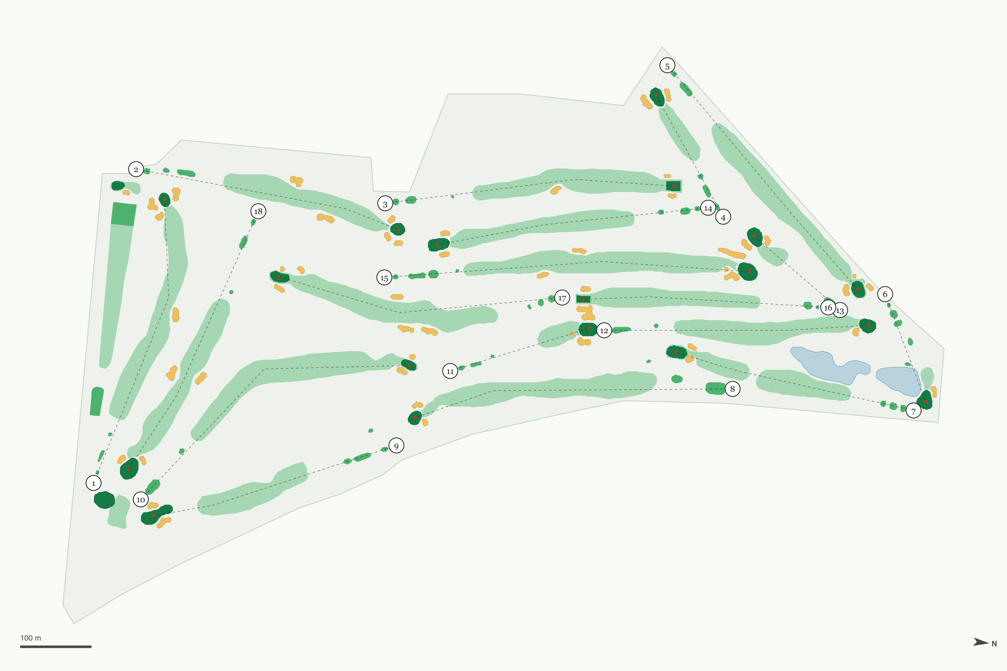 Map of Rockford Country Club