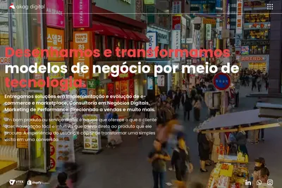 Screenshot of the Akag Digital Tecnologia e Marketing LTDA homepage
