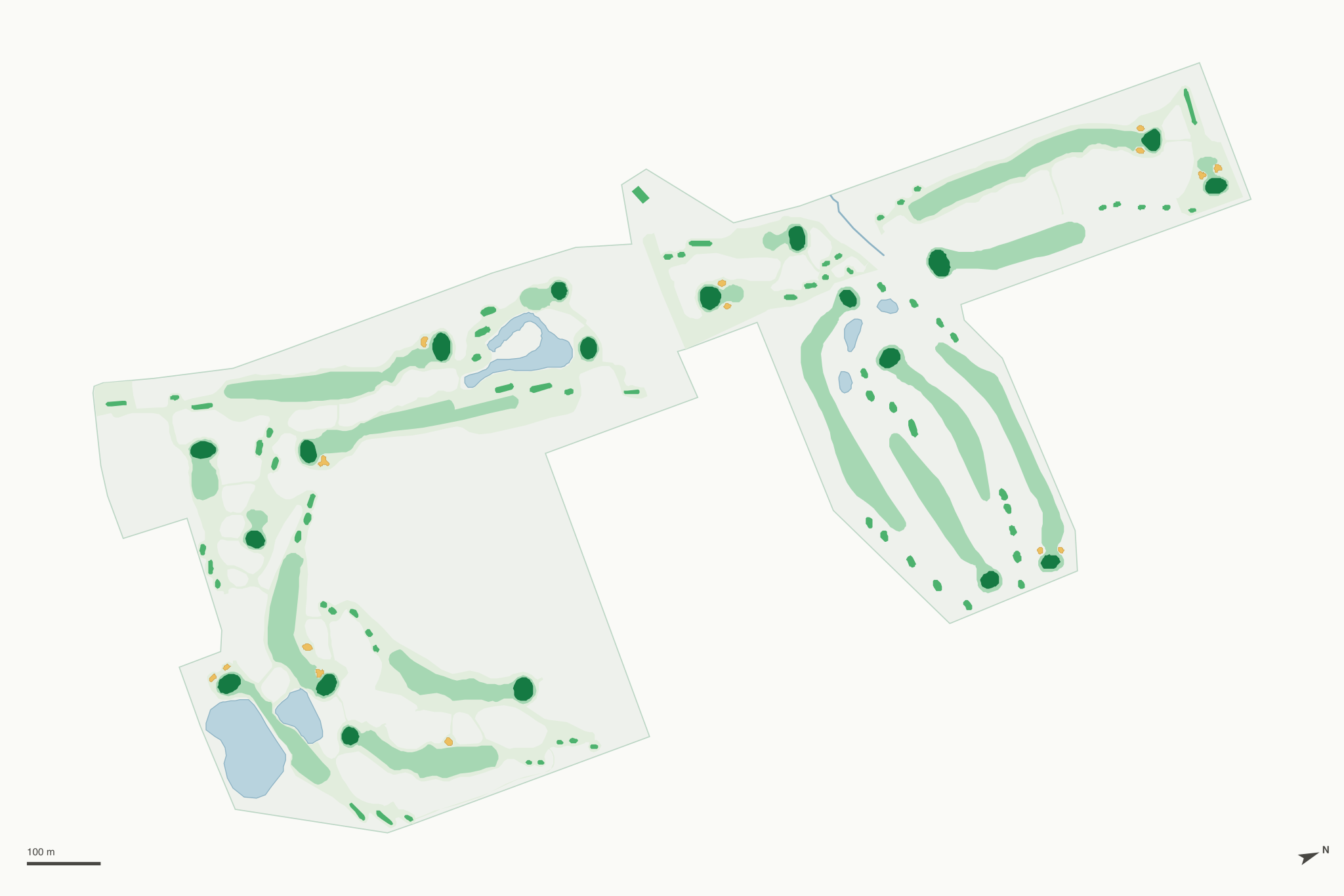 Map of Glenkerry Golf Course