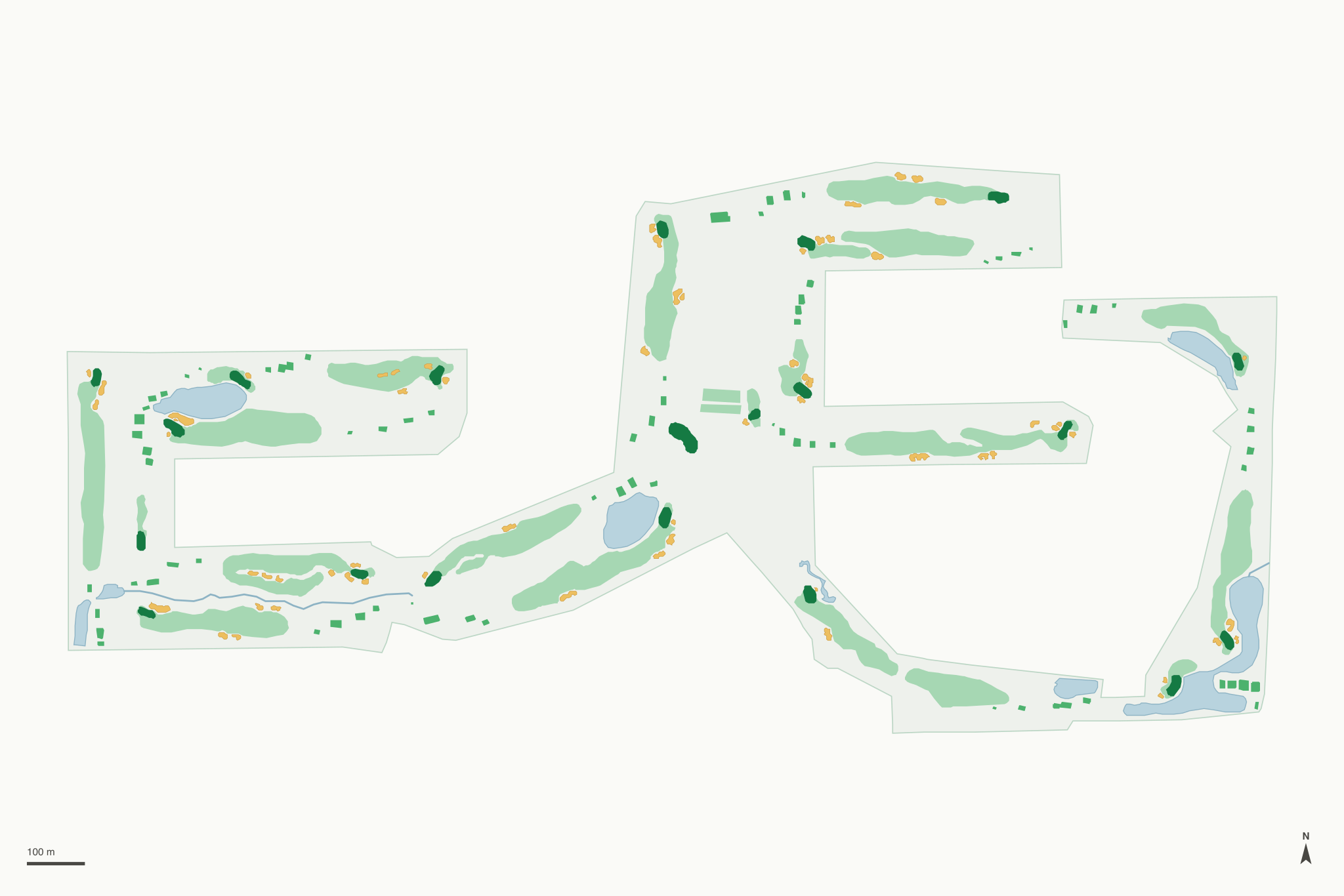 Map of Hawks Landing Golf Club