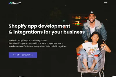 Screenshot of the SpurIT LLC homepage