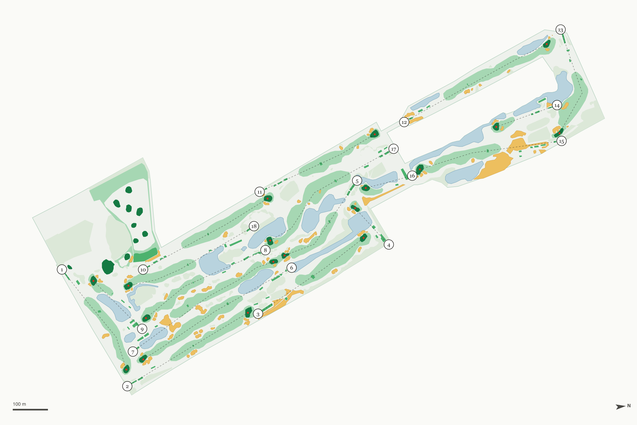 Map of Oceanside Golf Course