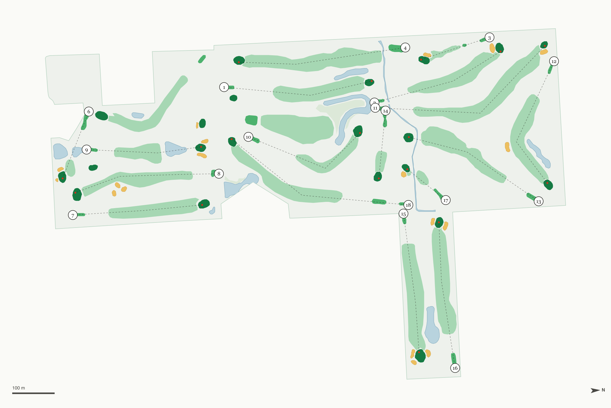 Map of Castle Rock Golf Course