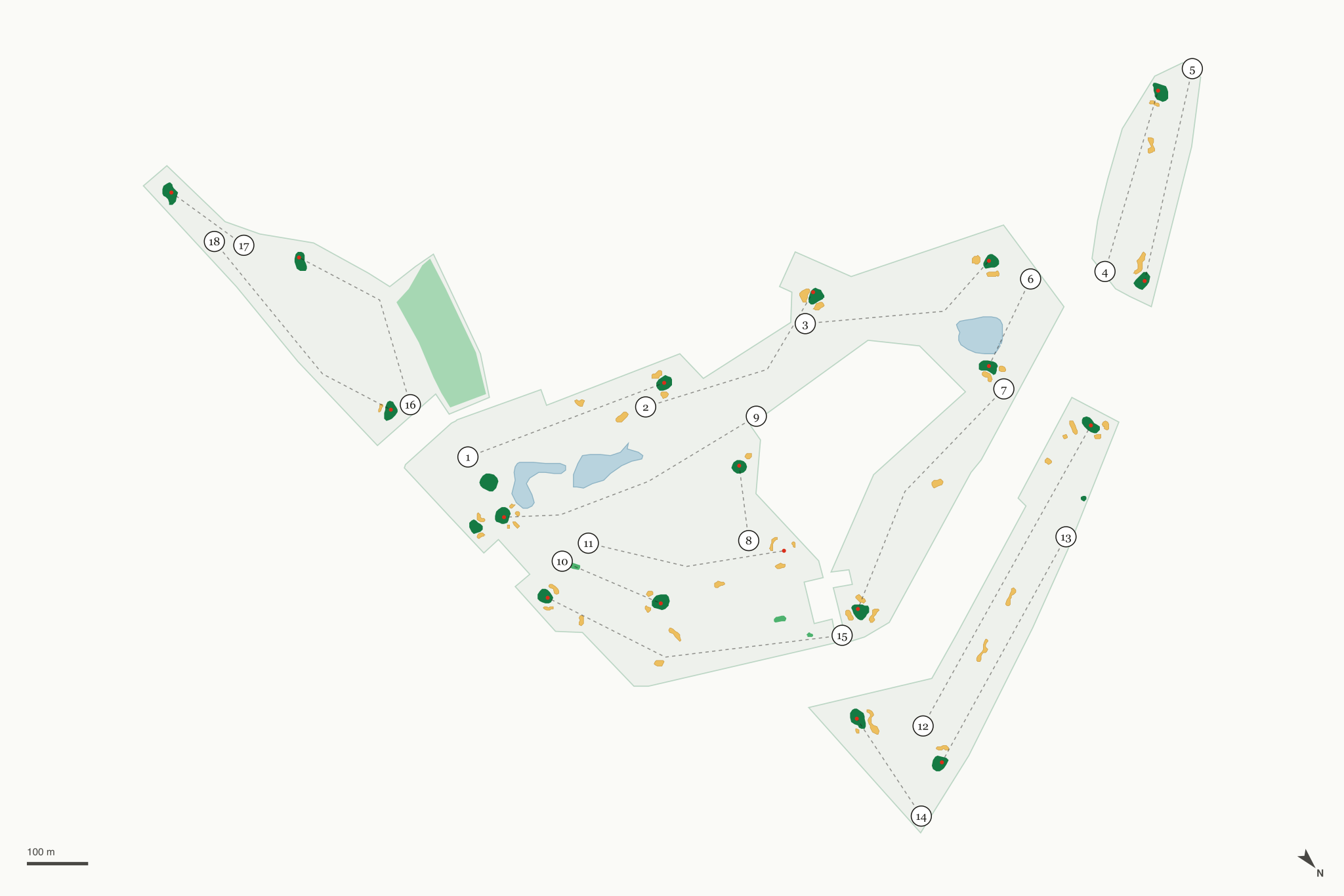 Map of Cerbat Cliffs Golf Course