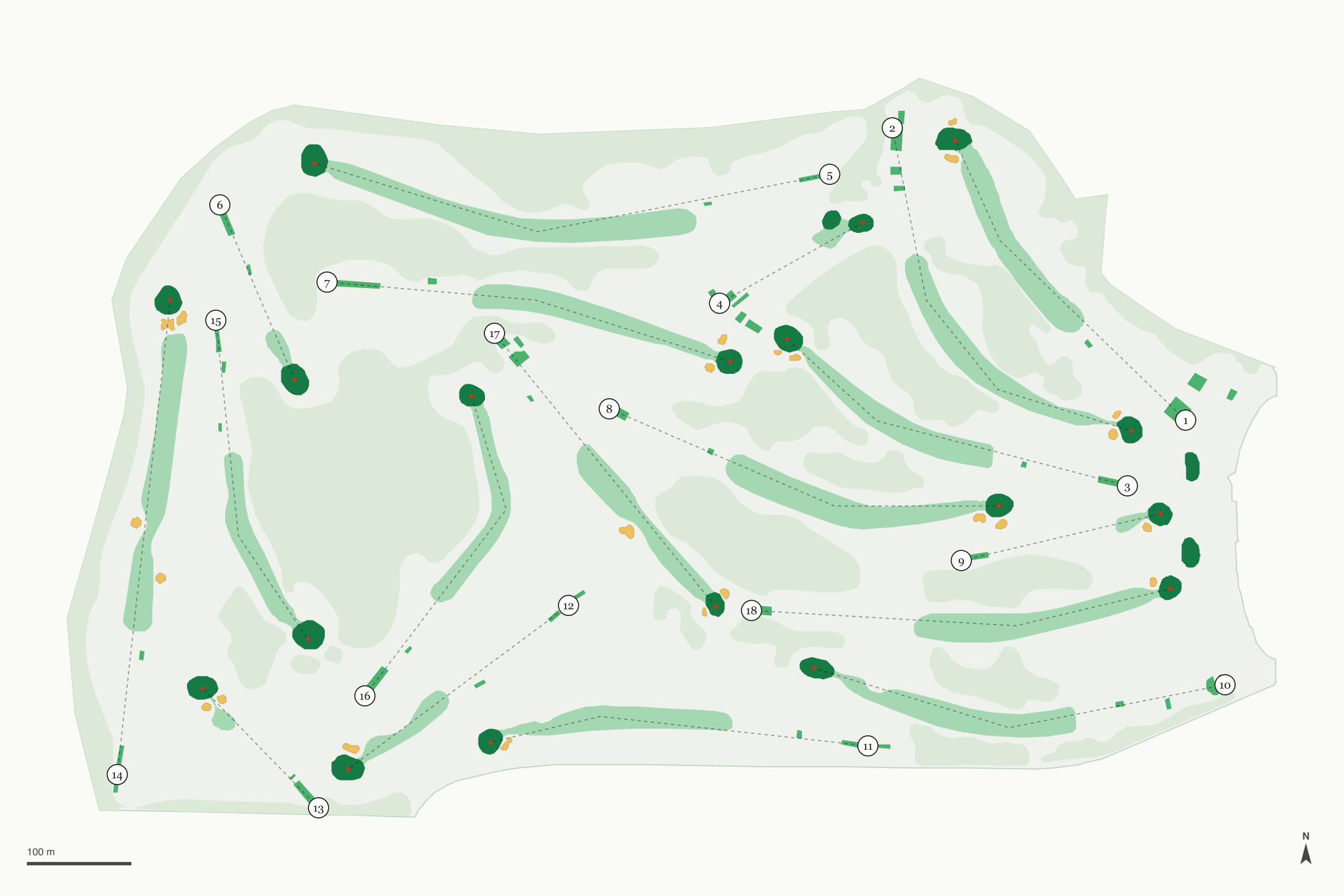Map of J. E Good Park Golf Course