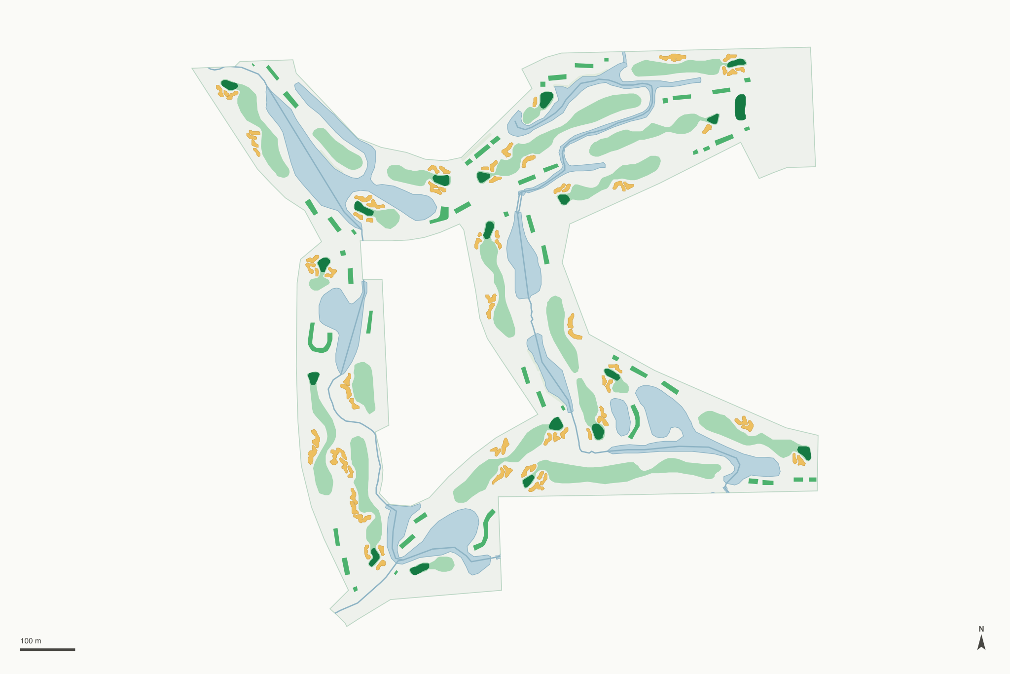 Map of Tamarack Golf Club