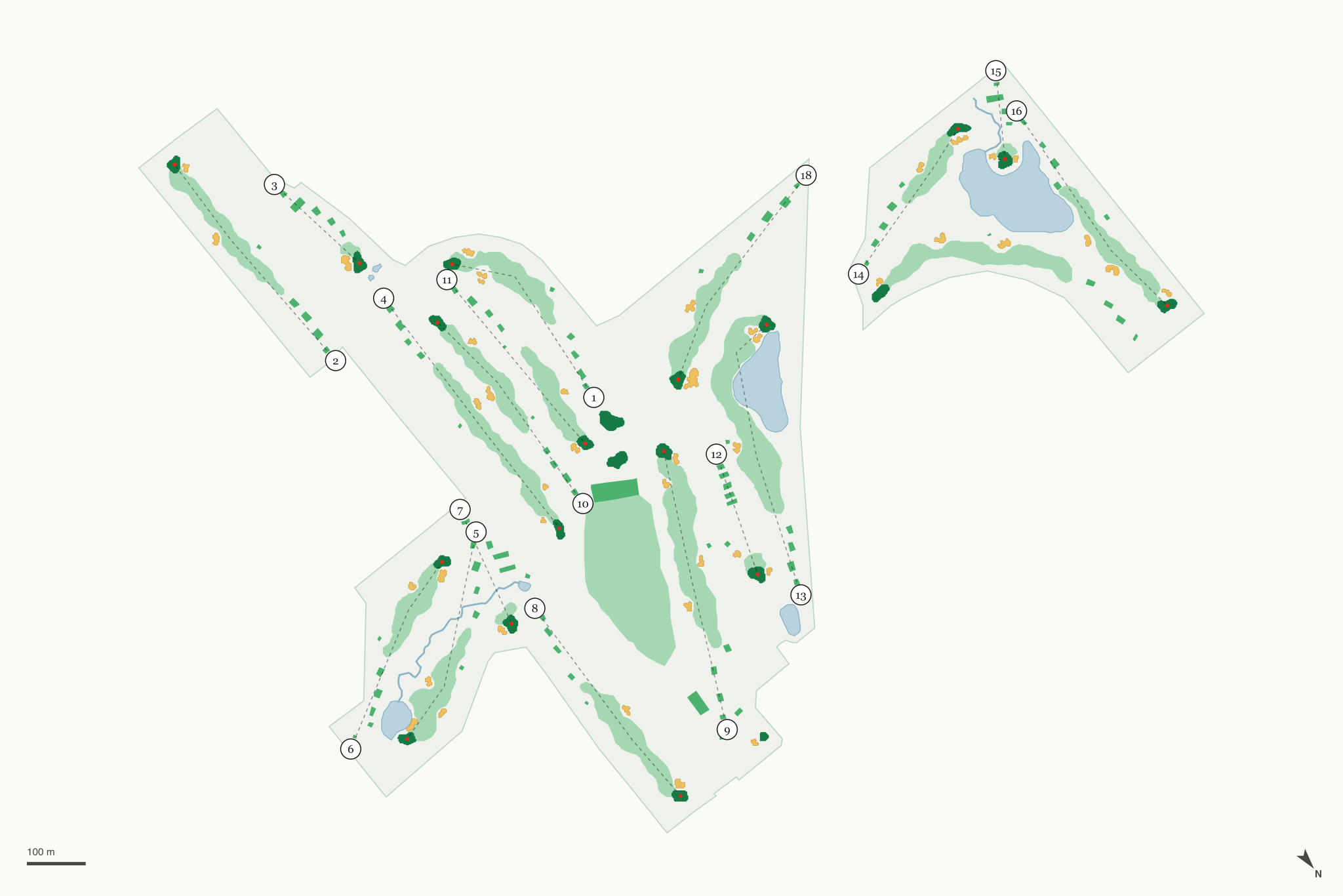 Map of The Ridge Golf Club