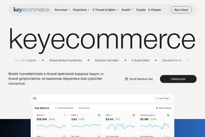 Screenshot of the Key E-Commerce homepage
