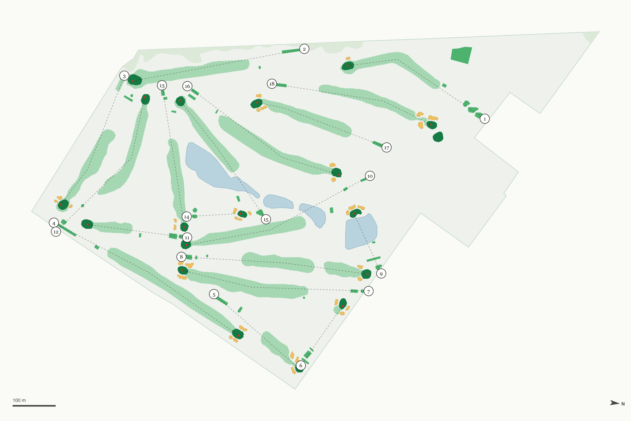 Map of Glen Echo Country Club
