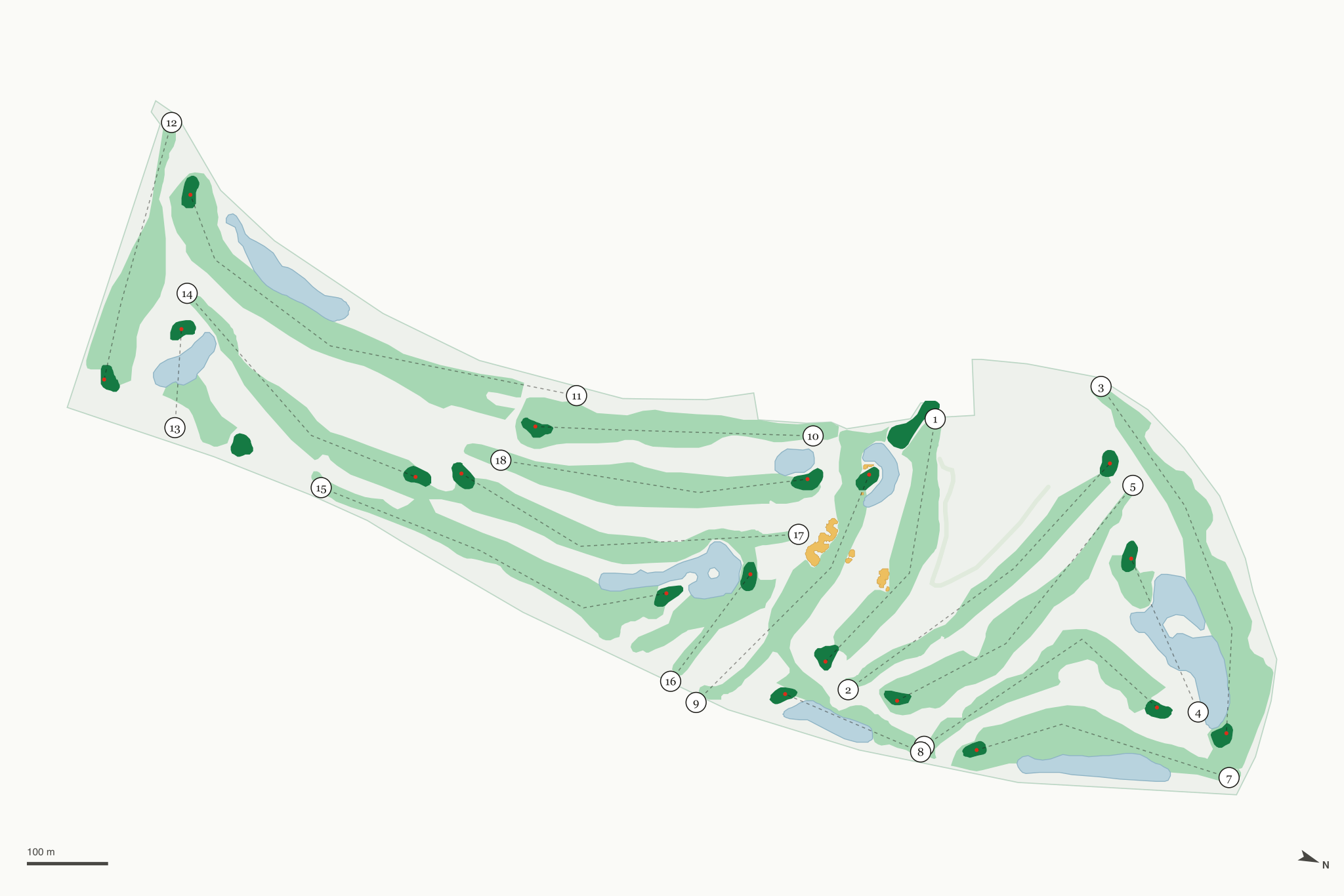 Map of La Gorce Country Club