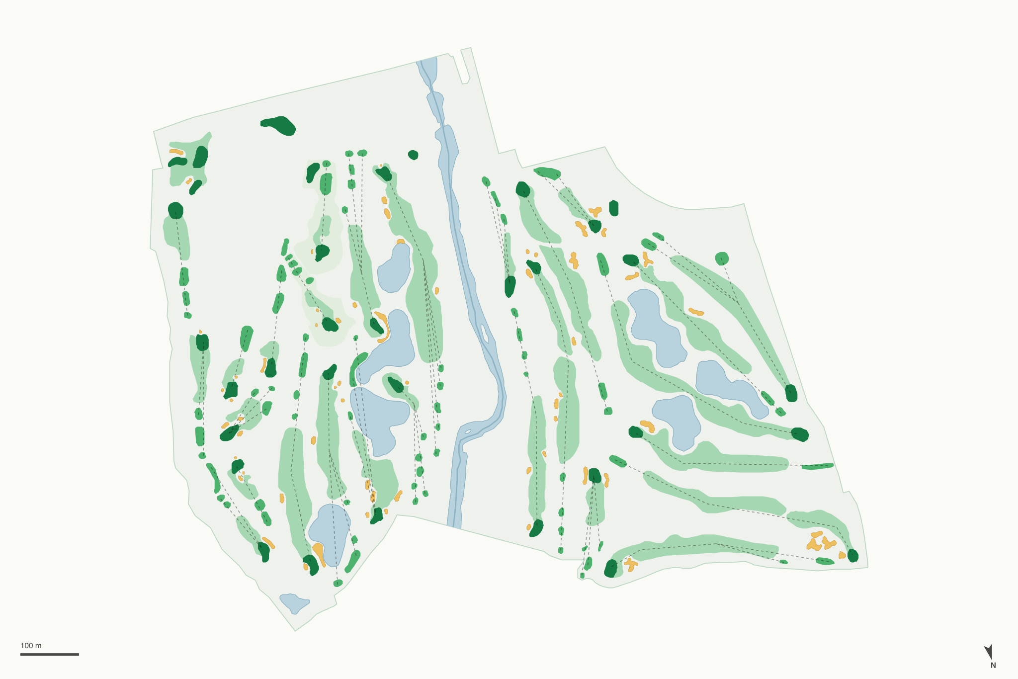 Map of Broken Tee Golf Course