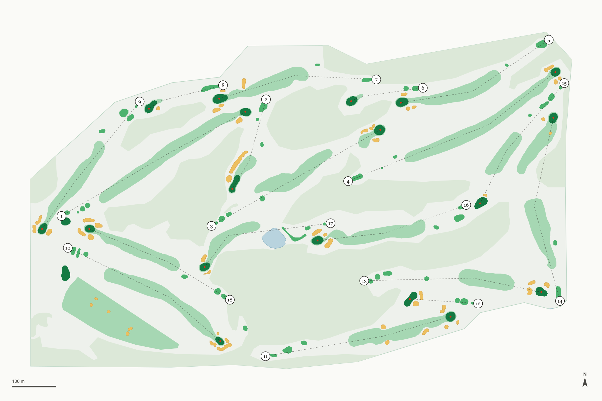 Map of Sleepy Hollow Golf Course