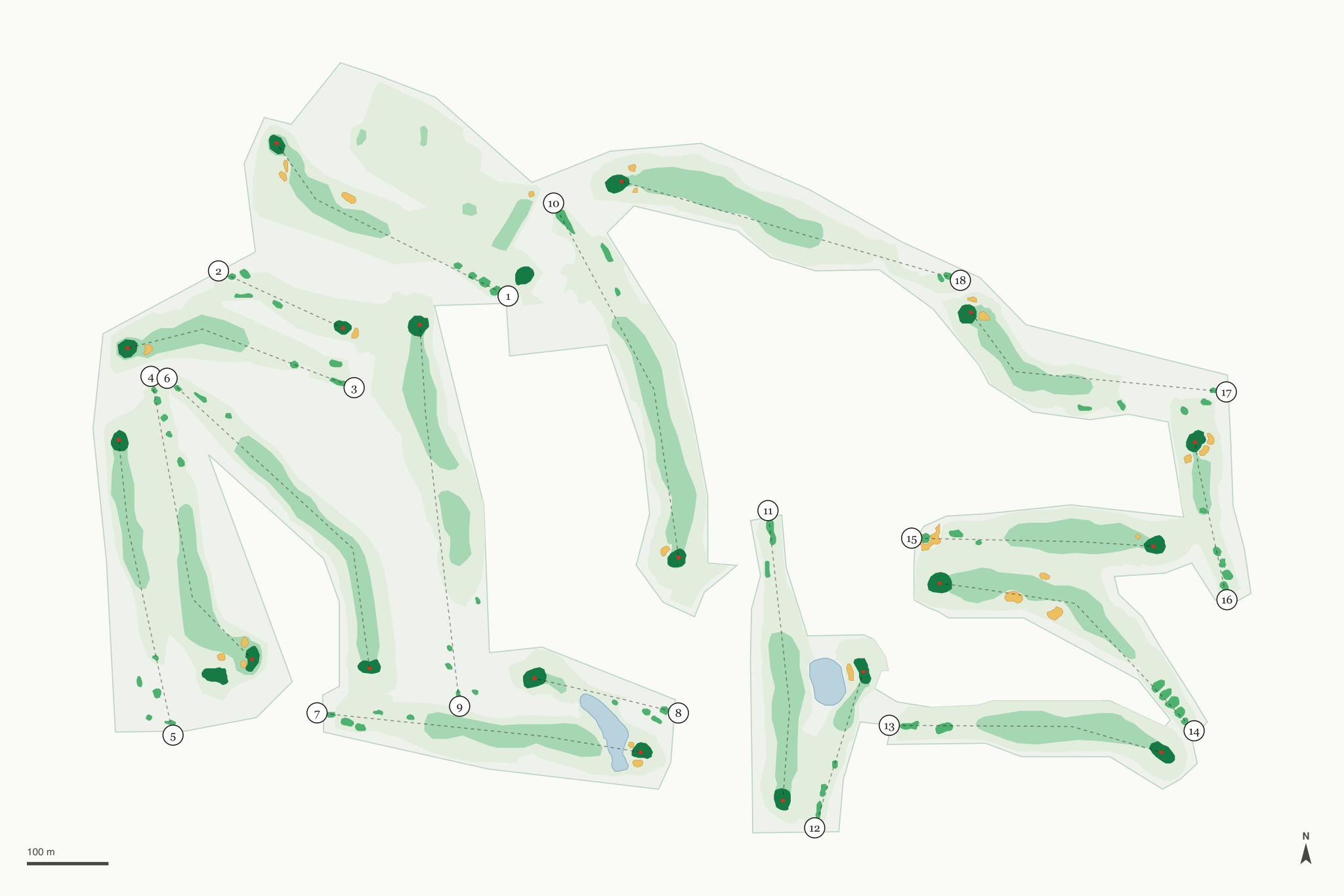 Map of Sky Mountain Golf Course