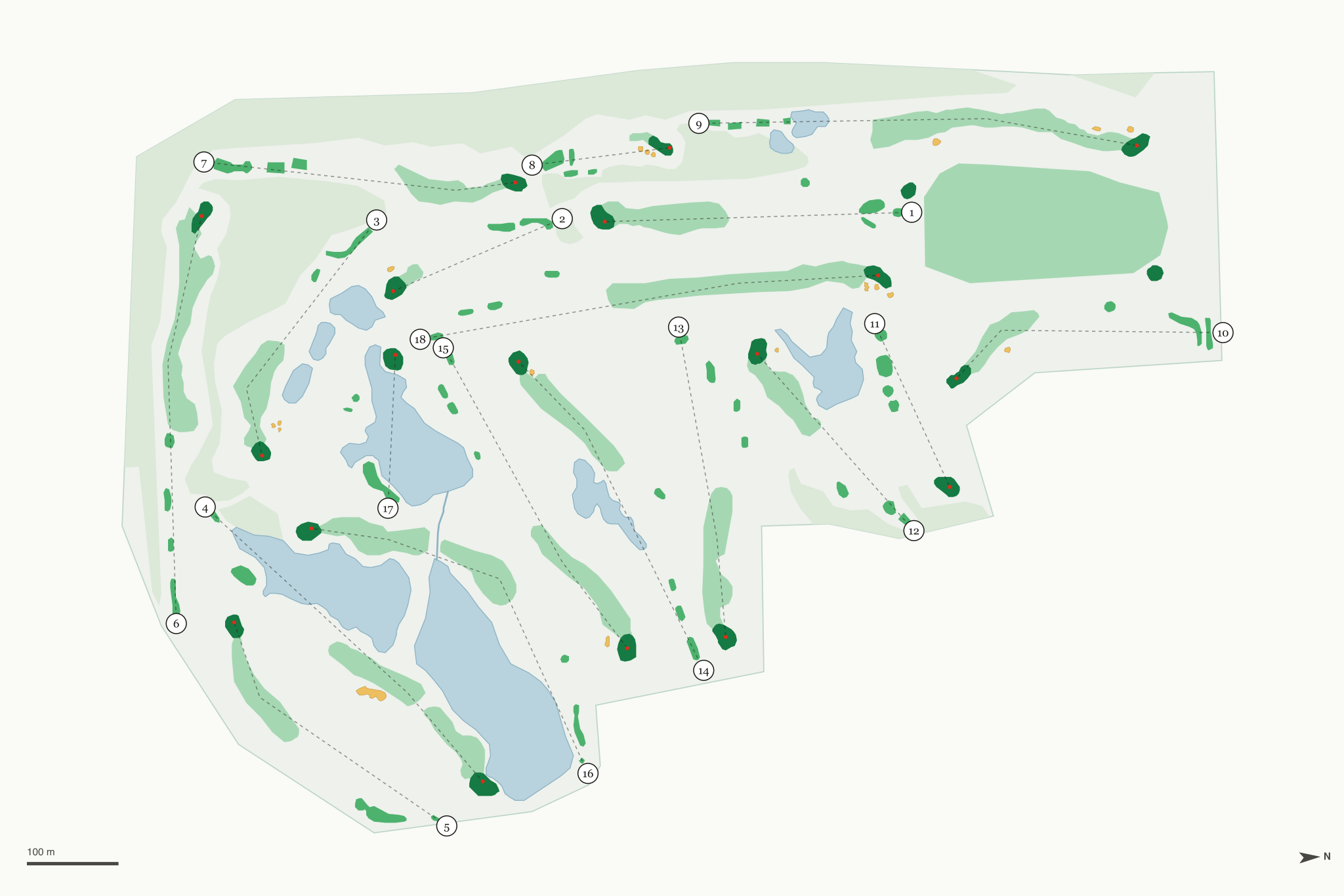 Map of Rolling Meadows Golf Club
