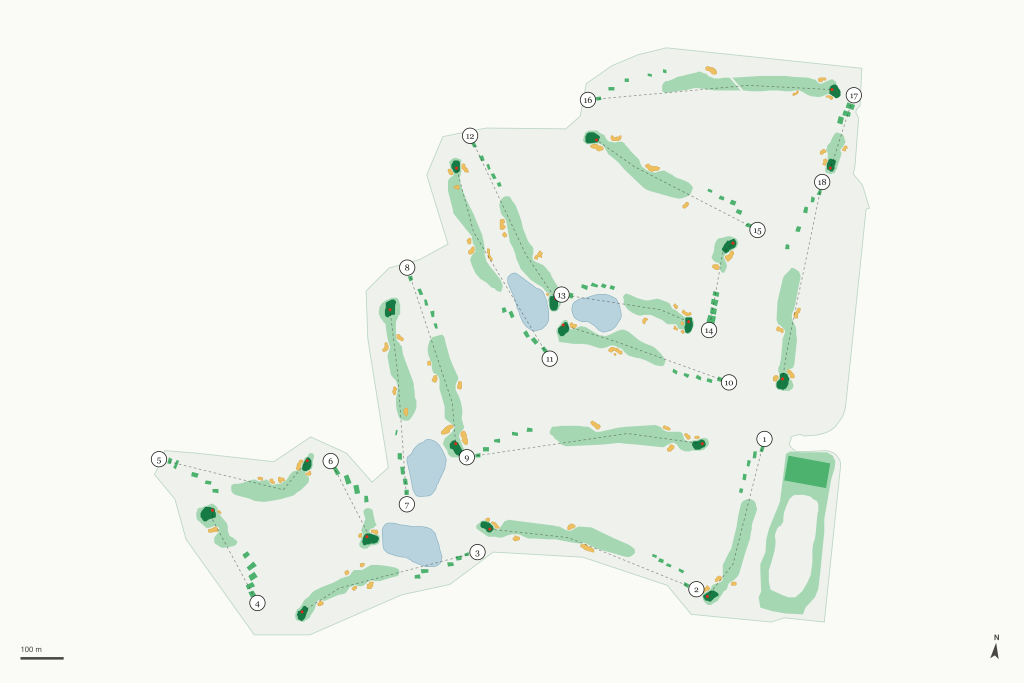 Map of Centennial Golf Club