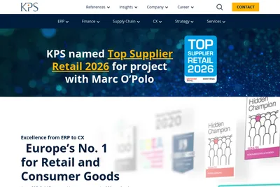 Screenshot of the KPS homepage