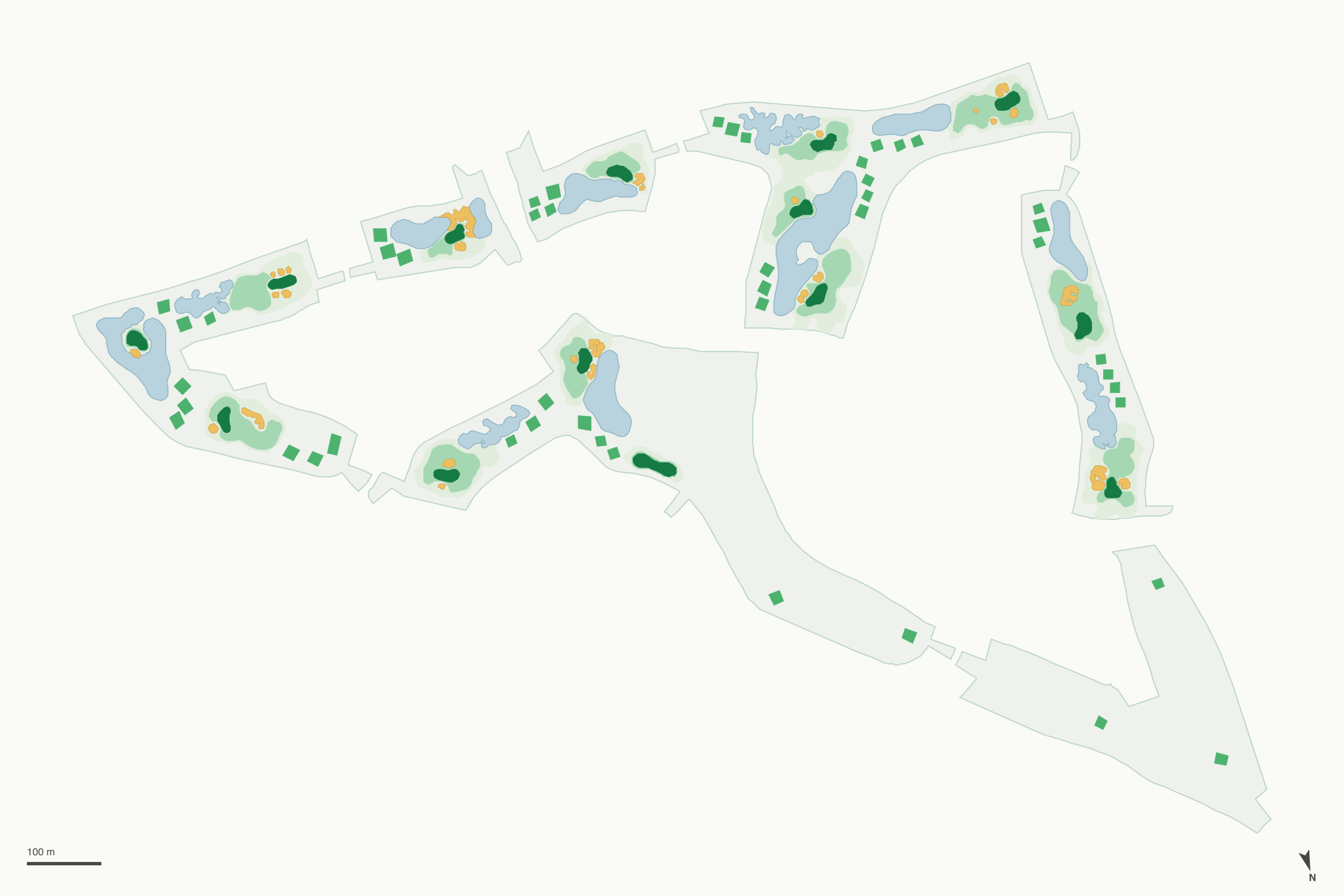 Map of Shadow Hills North Course