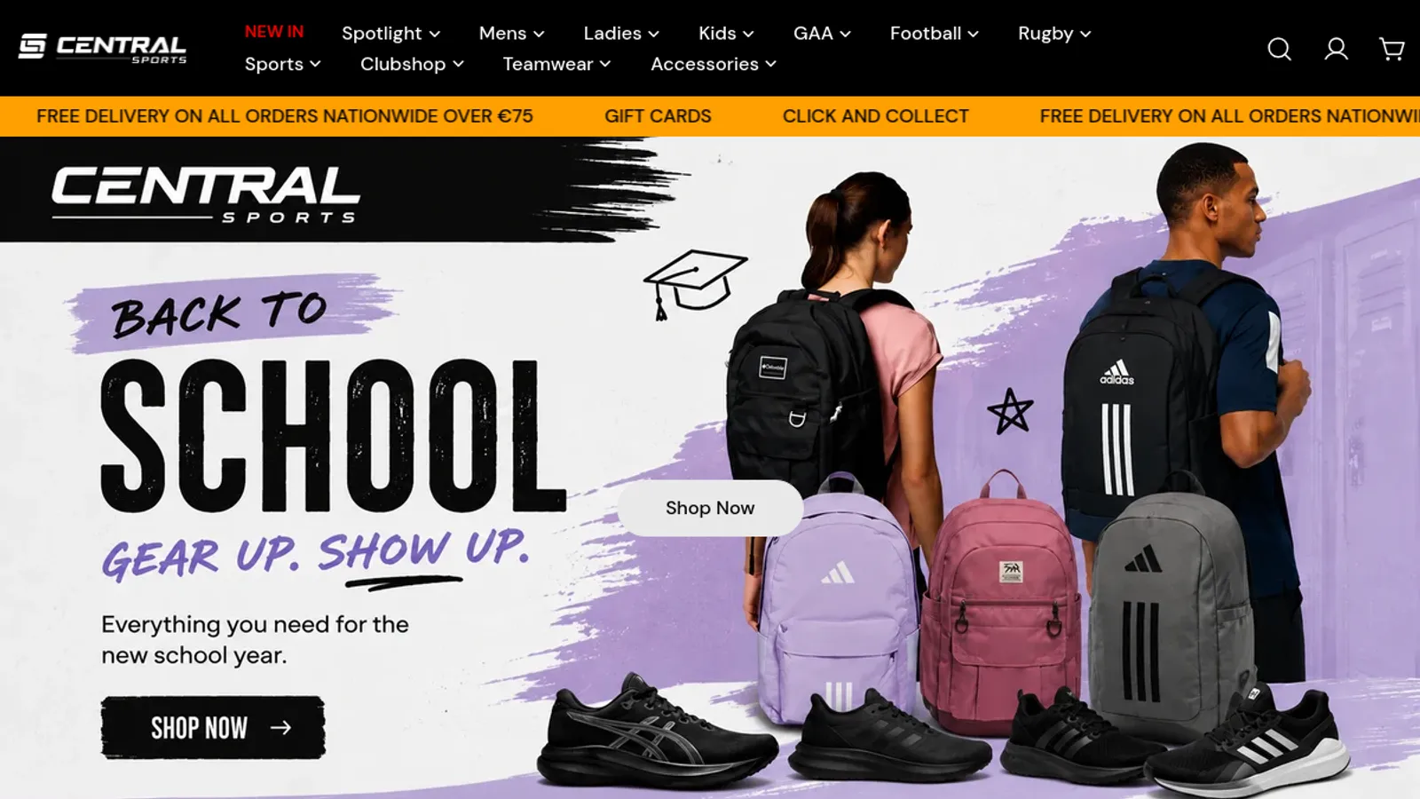 Screenshot of the Darren homepage