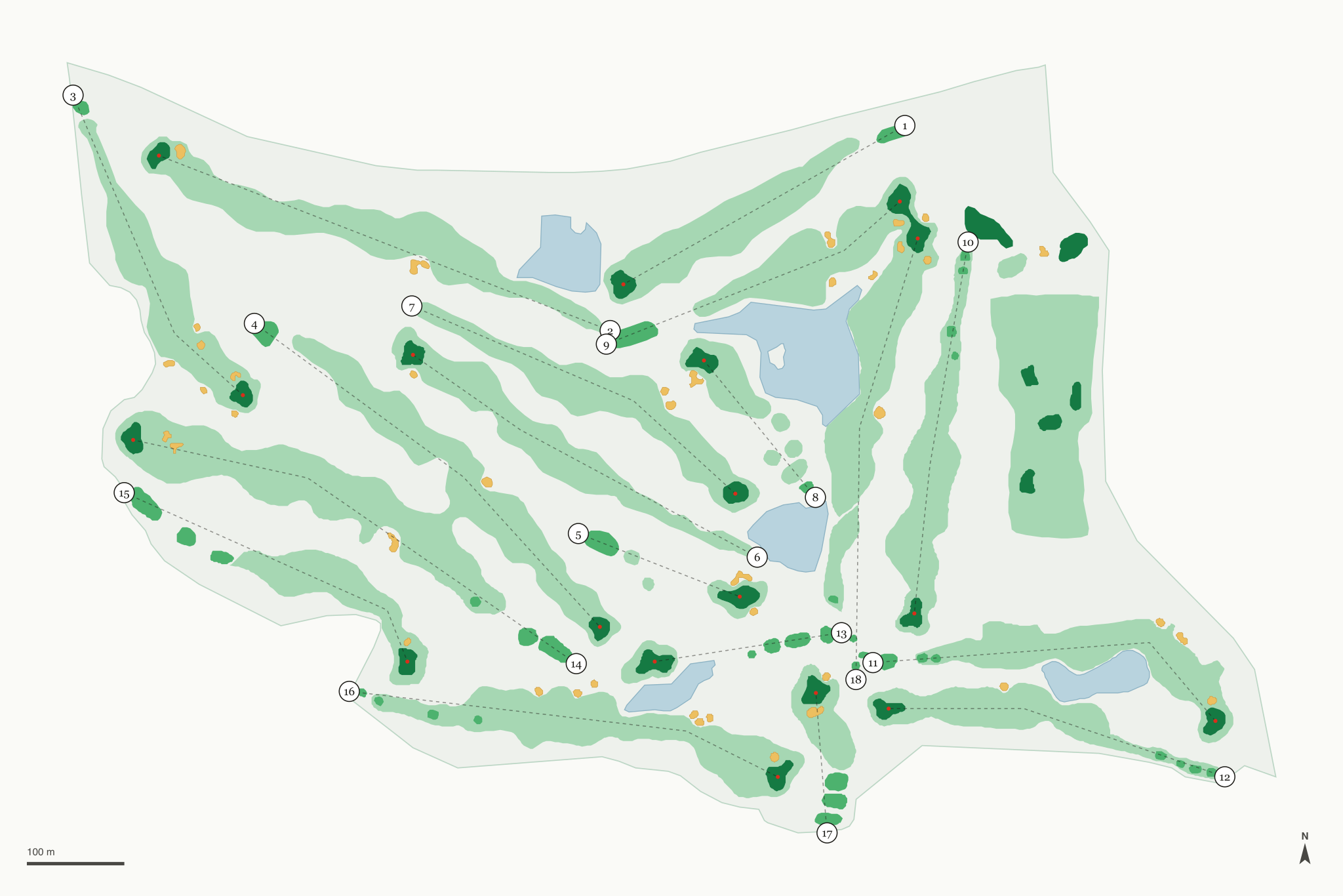 Map of Olivas Links