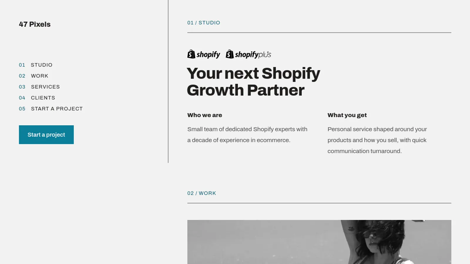 Screenshot of the Jonny Hicks homepage