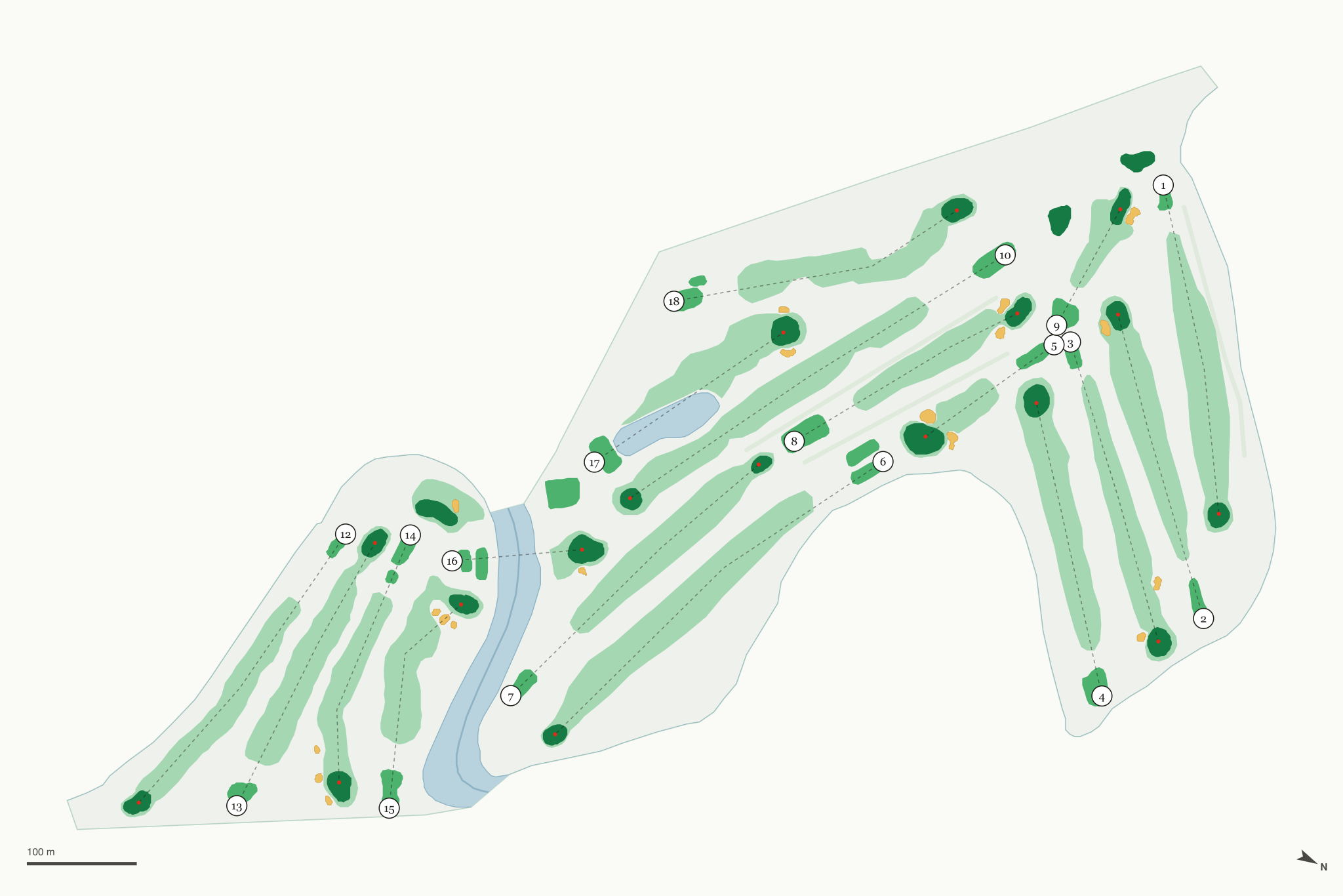 Map of Foster Golf Links