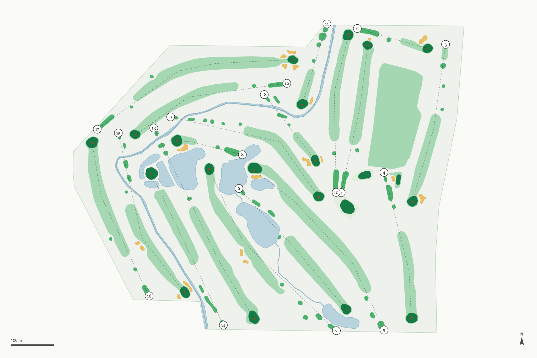 Map of The Olde Course at Loveland
