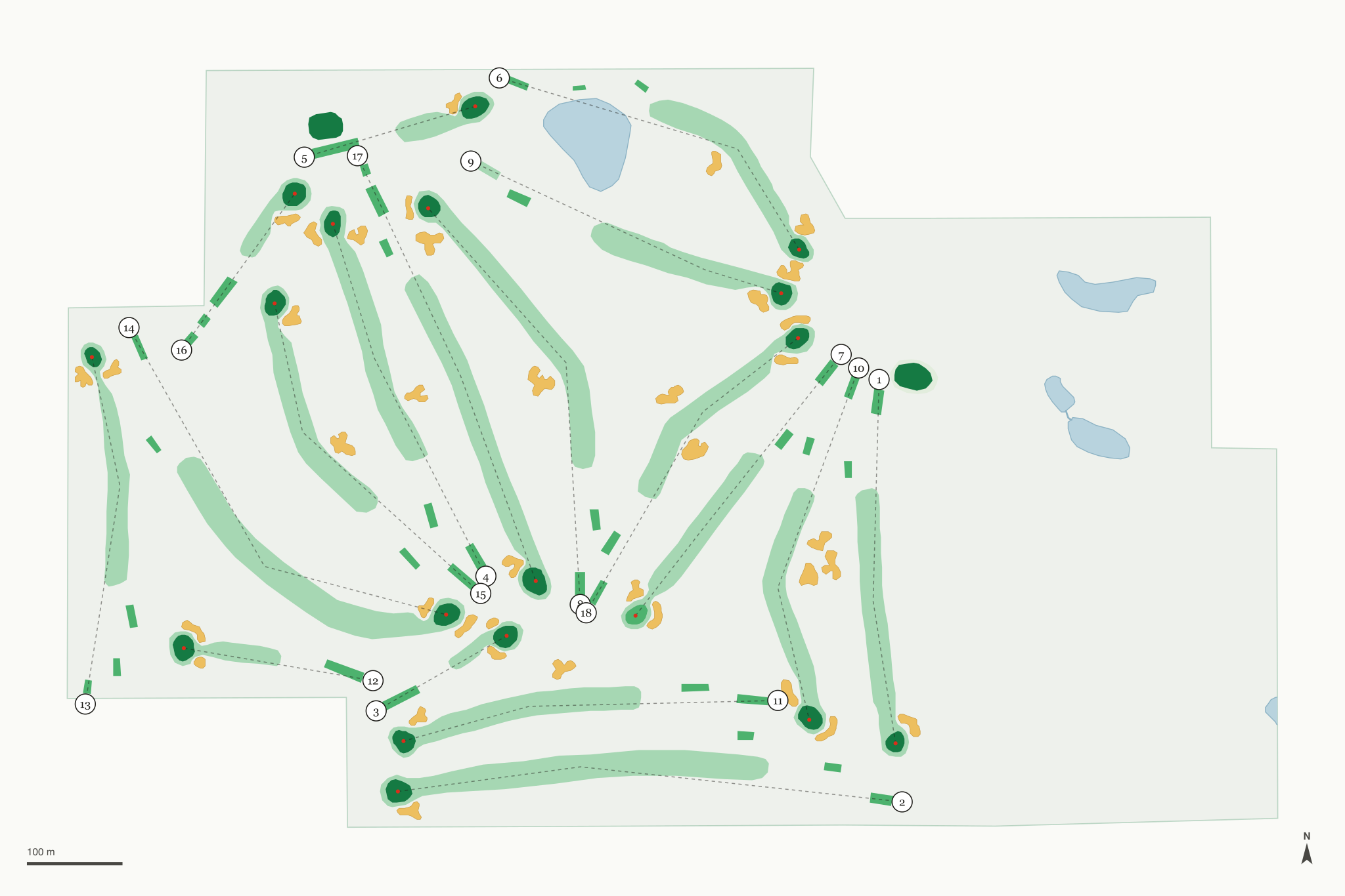 Map of Pheasant Ridge Golf Course